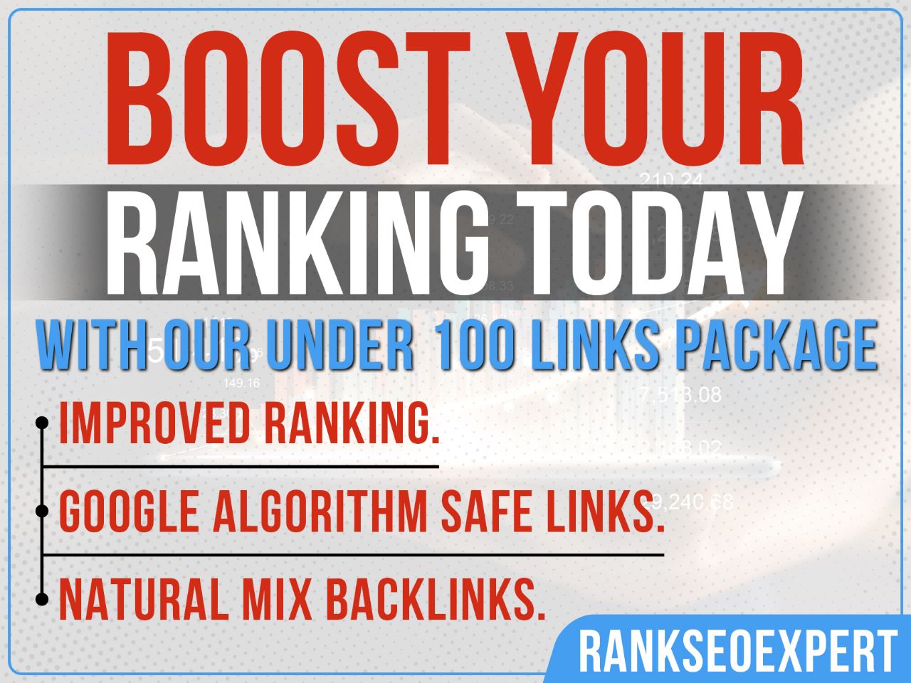 I will create 30 high authority dofollow backlinks wi...
