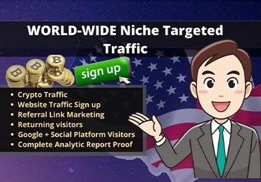 You will get Unlimited targeted web traffic to boost ...