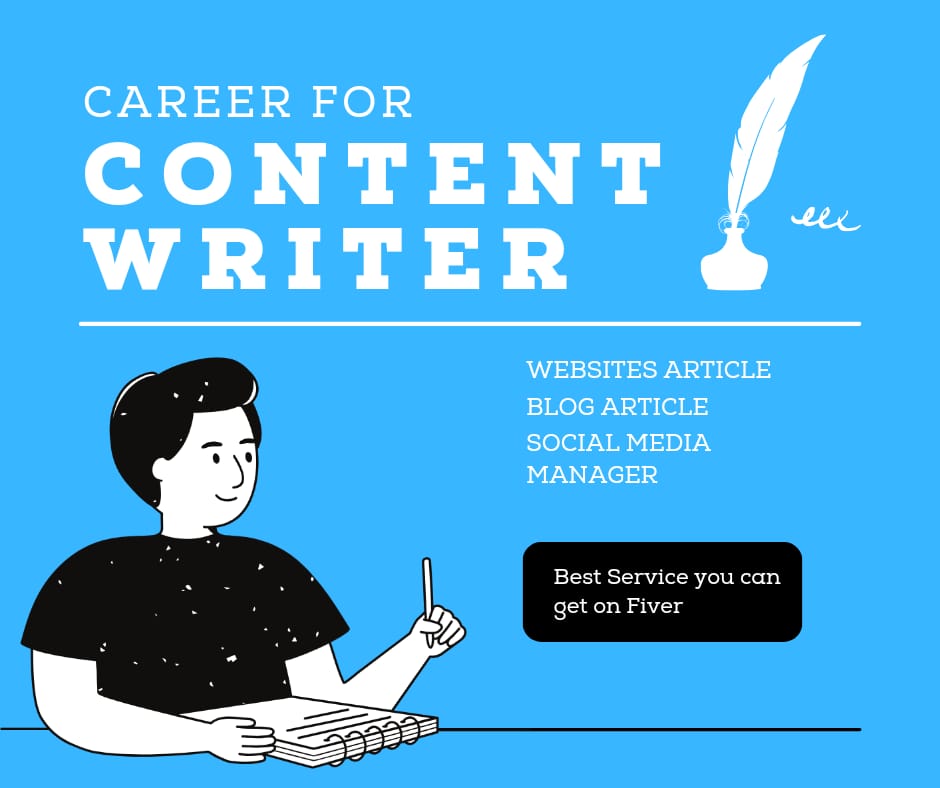 I will do article writing, blog post writing or cont...