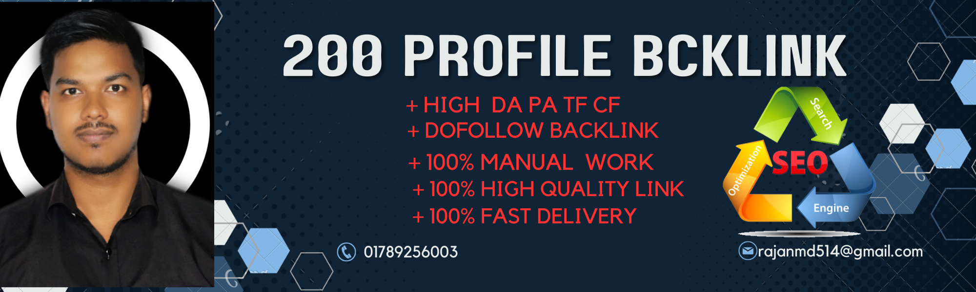 i will do 200 manually profile backlink for website S...