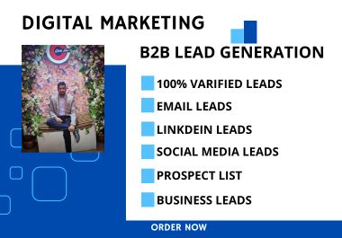 I will provide authentic 100 Lead Generation for your...