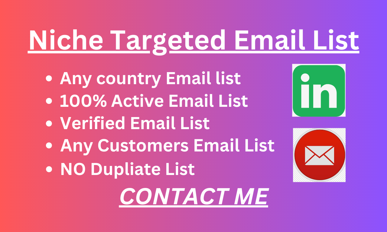 i will provide 2k targeted active and verified niche ...