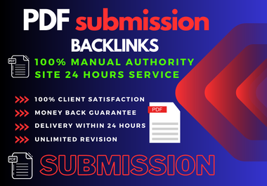 I will do PDF submission manually on 60 high DA docum...