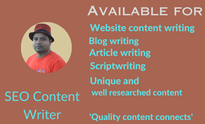 I will be your SEO-content writer for your website, ...