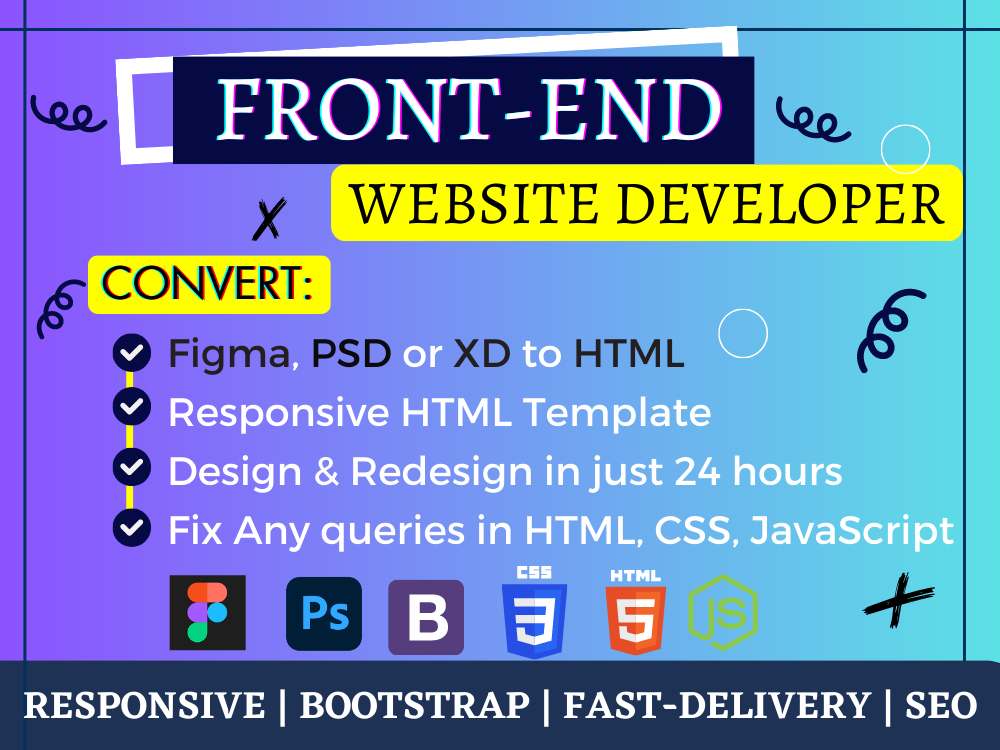 I will make website design and website development in...