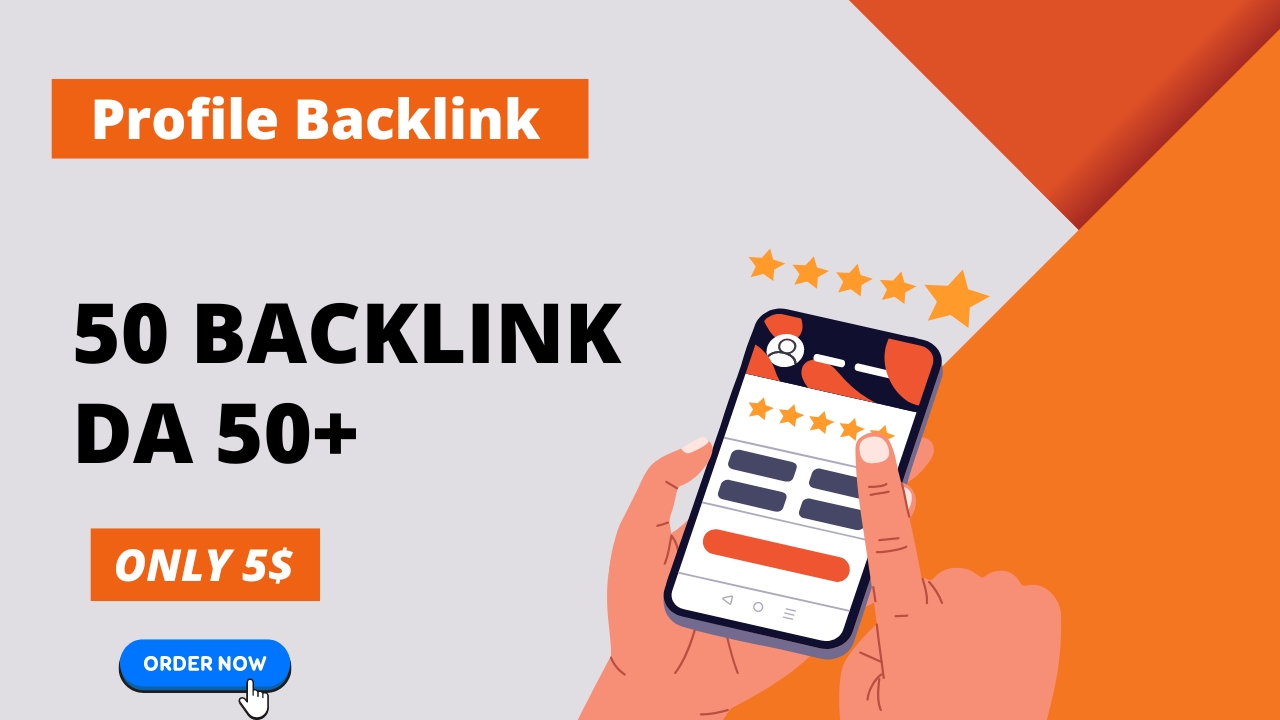 I will 50 SEO profile backlinks with high da authorit...