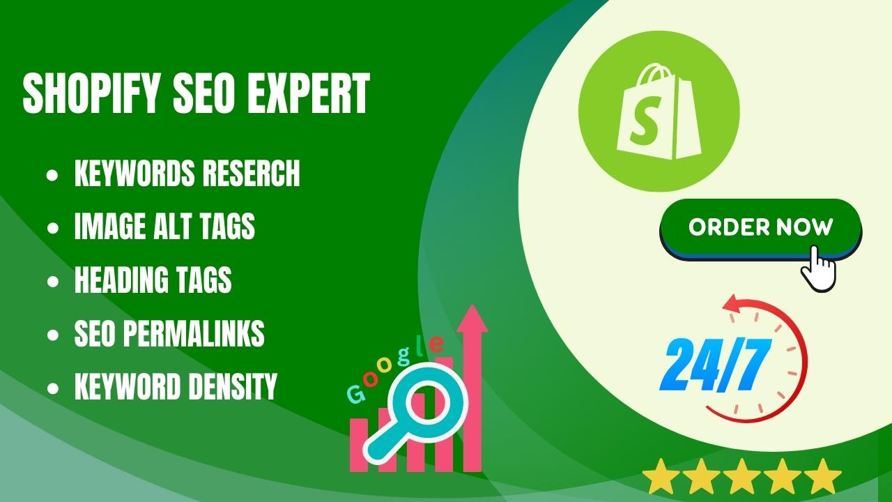 I will do shopify SEO for your website