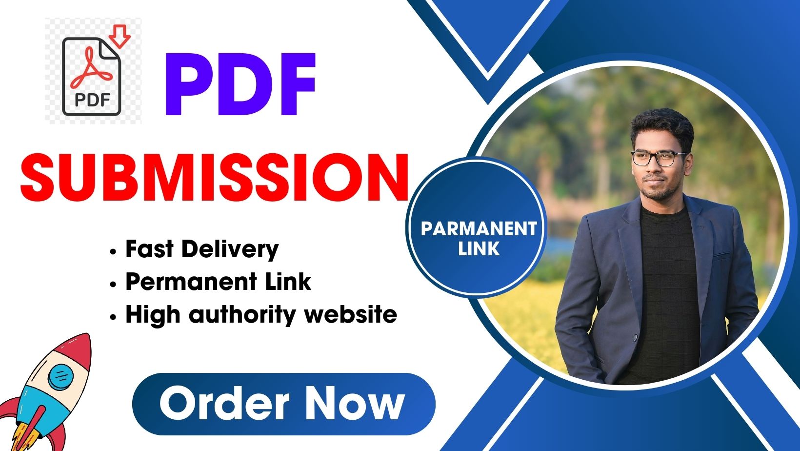 Make 40 PDF submissions on high quality Website to ra...