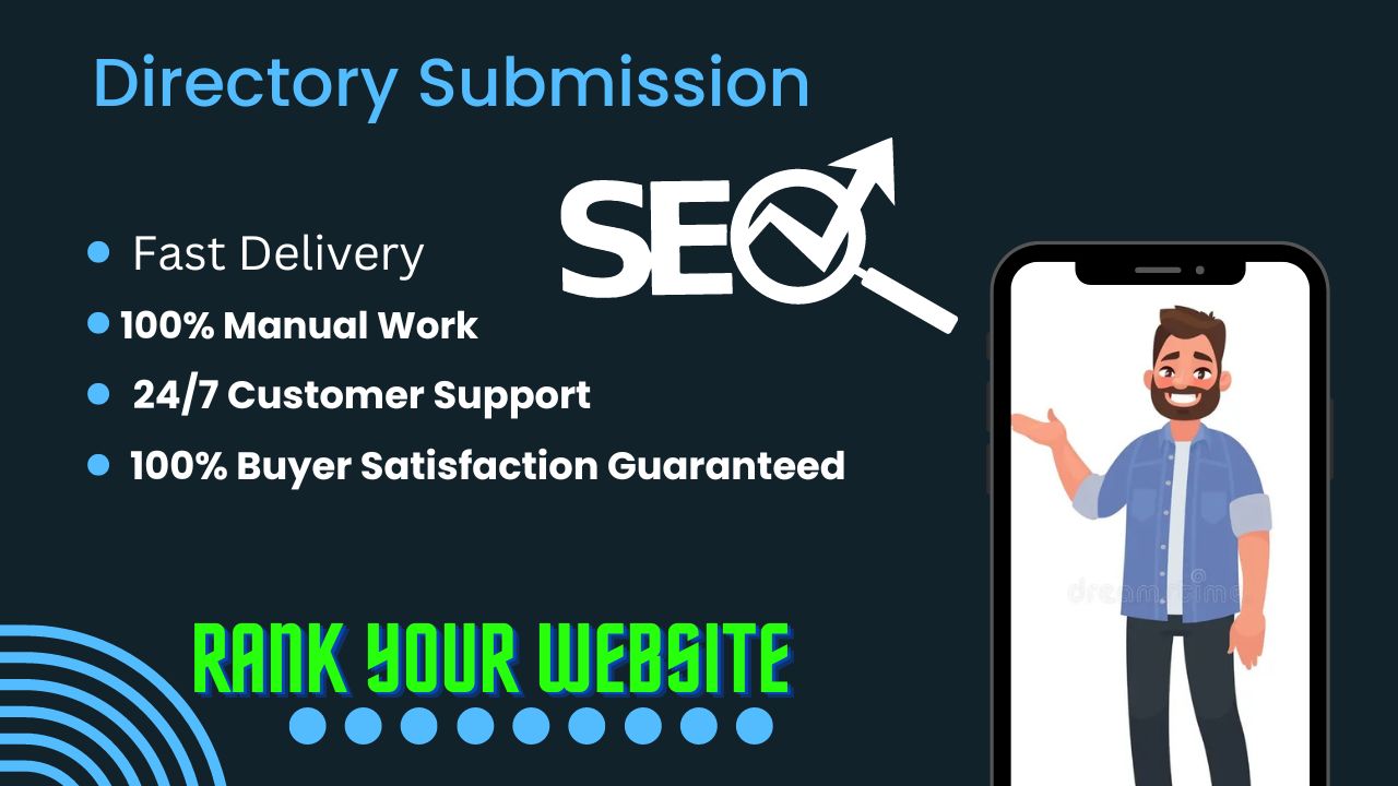 I will submit 60+ Directory Submission with live link...