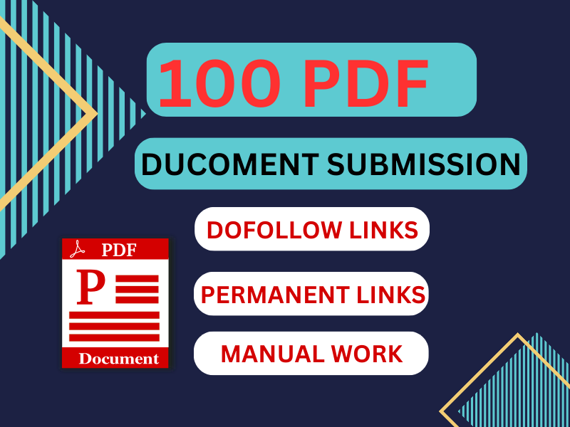 I will do manually 100 pdf submission on top document...