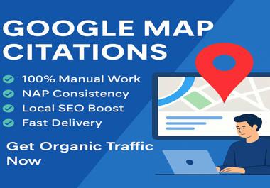I will do you 25000 google map citations for local SE...