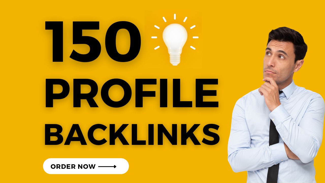 150 permanent SEO profile backlinks HIGH DA authority...