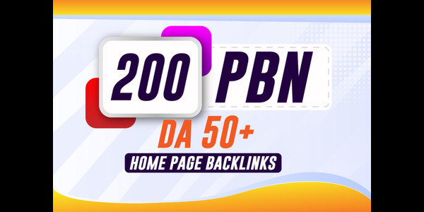 I will do 200 Permanent DA50+ PBNs SEO Homepage Backl...