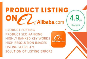 I will do add products listings on Alibaba with highl...