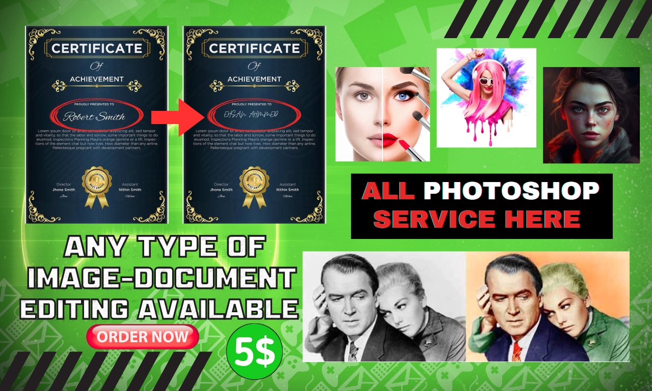 Photo editing and document editing professionally wit...