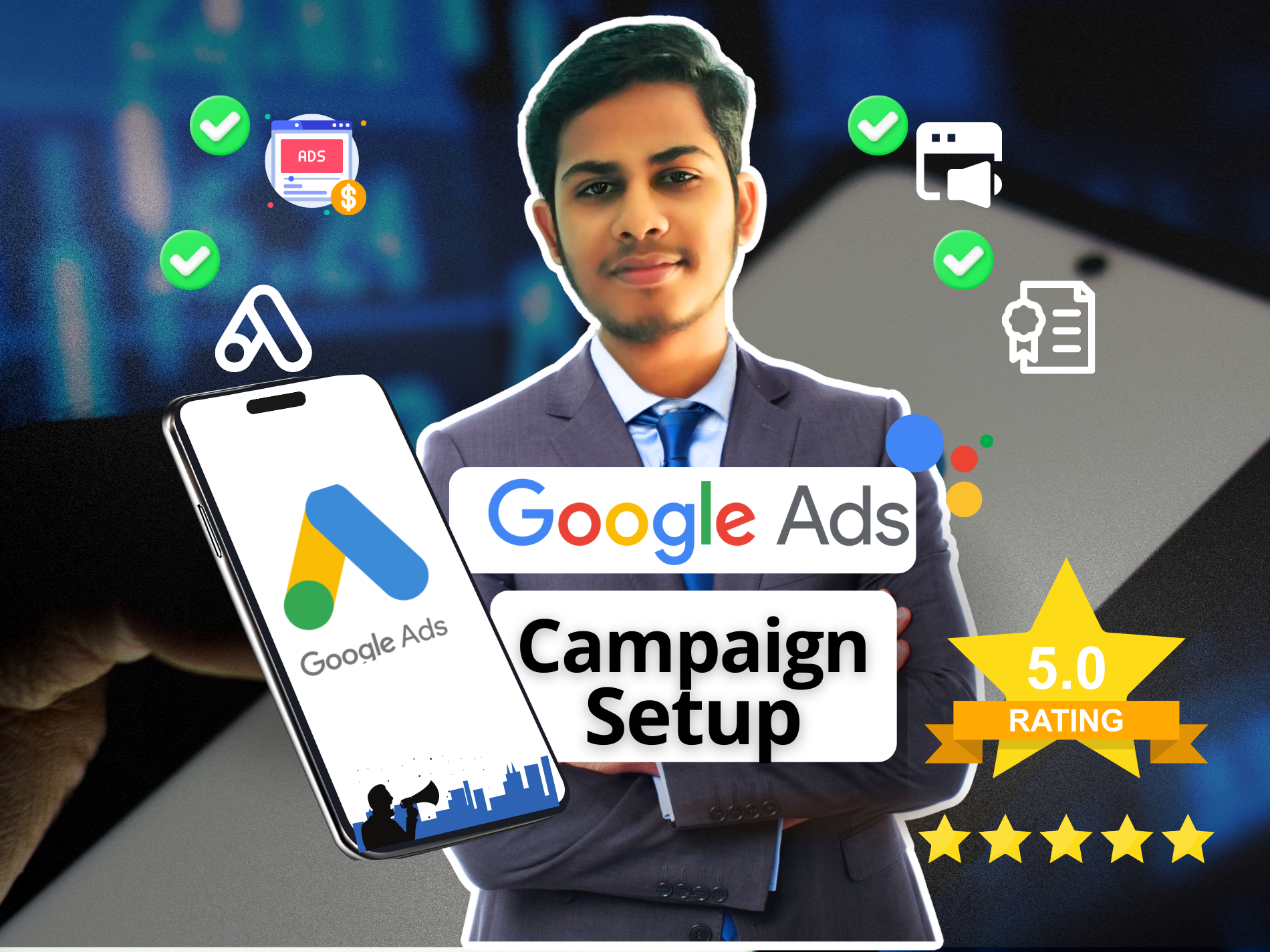 I will set up and manage google ads AdWords PPC to gr...