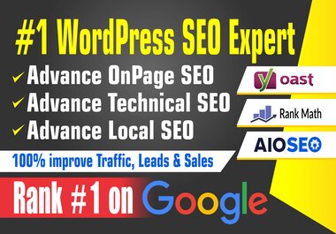 I will optimize onpage and technical wordpress seo fo...