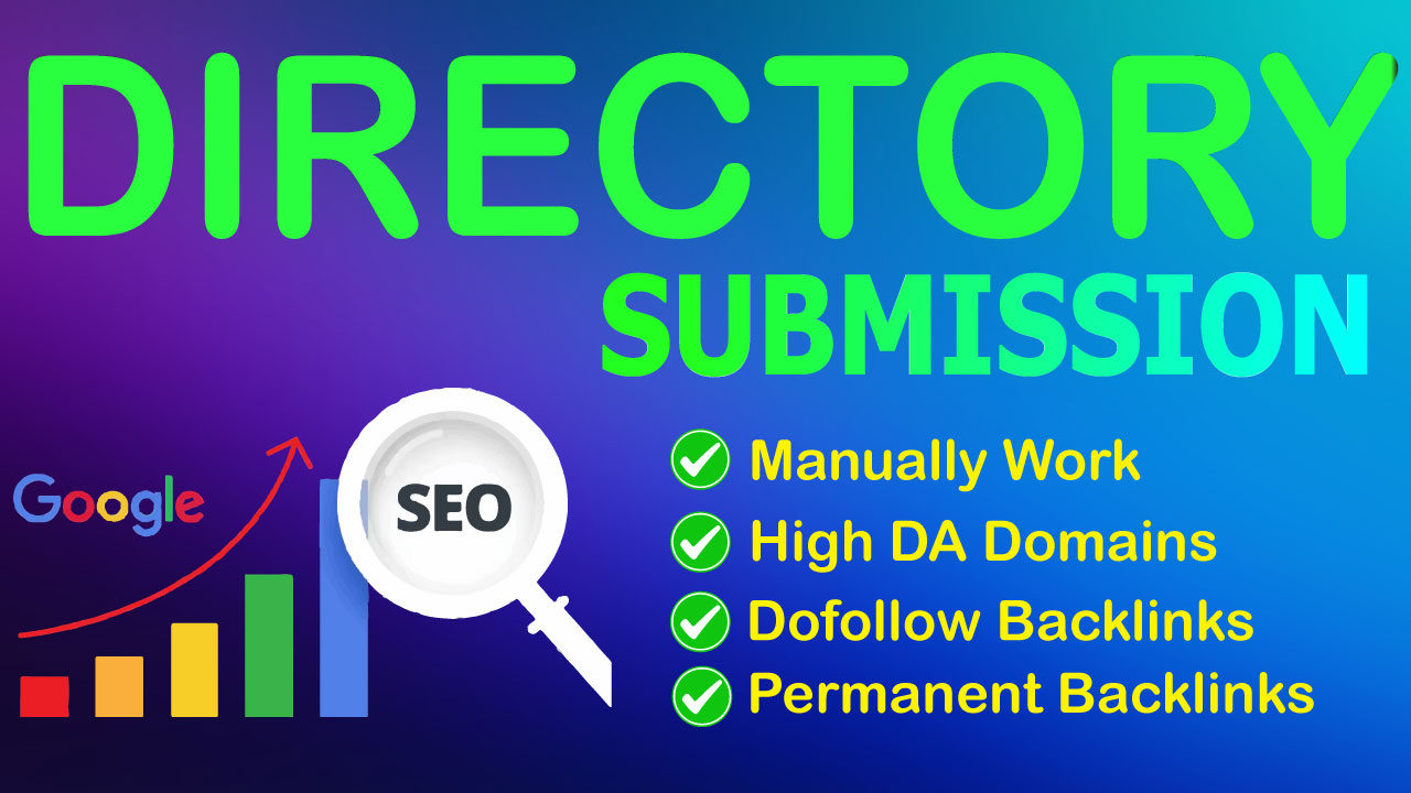 I'll make 100 directory submission with dofollow back...