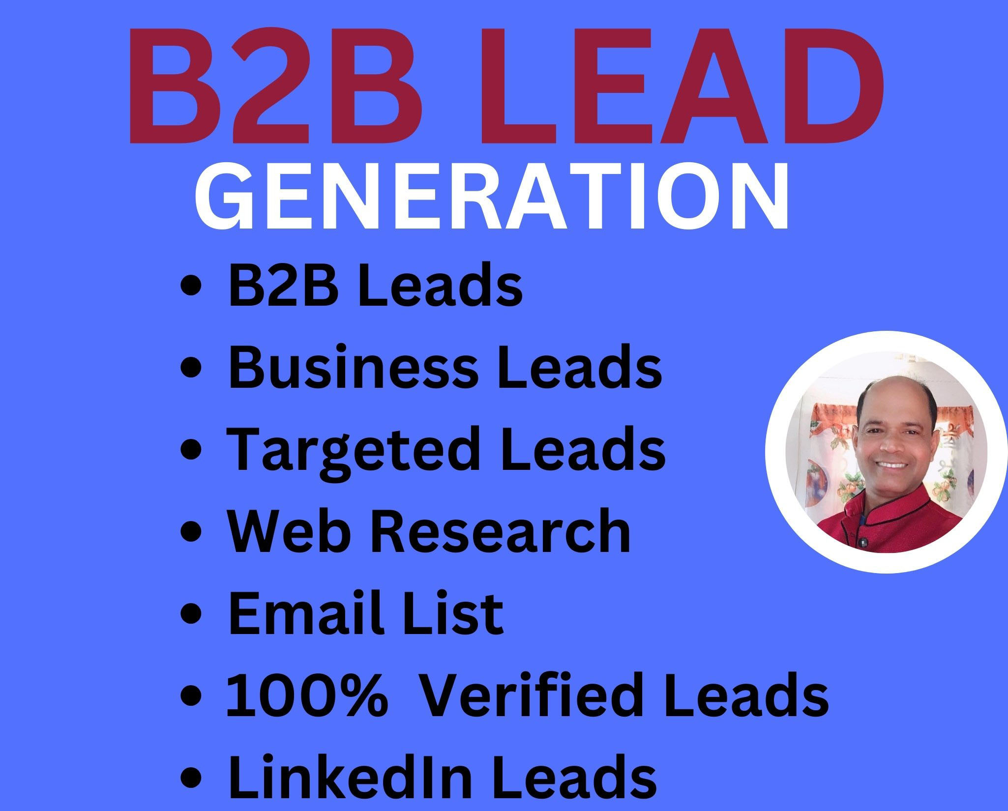 I will provide200 b2b lead generation, targeted lead...