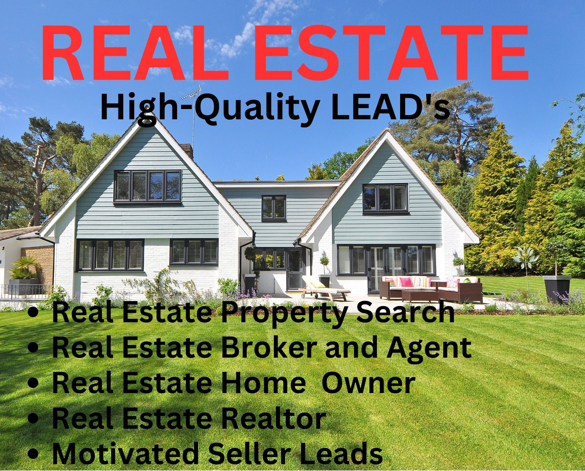 I will provide 300 real estate leads, broker, agent...