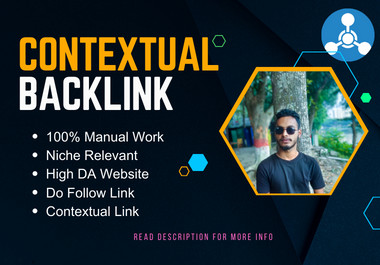 I will do high quality contextual backlinks with whit...