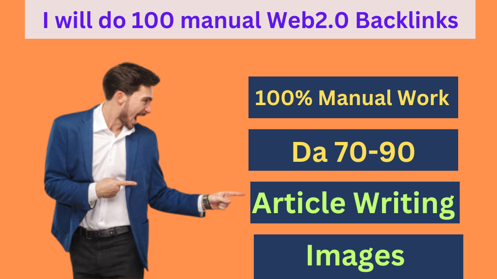 Get Web 2.0 Dofollow Backlinks. 100 Manual Link Build...