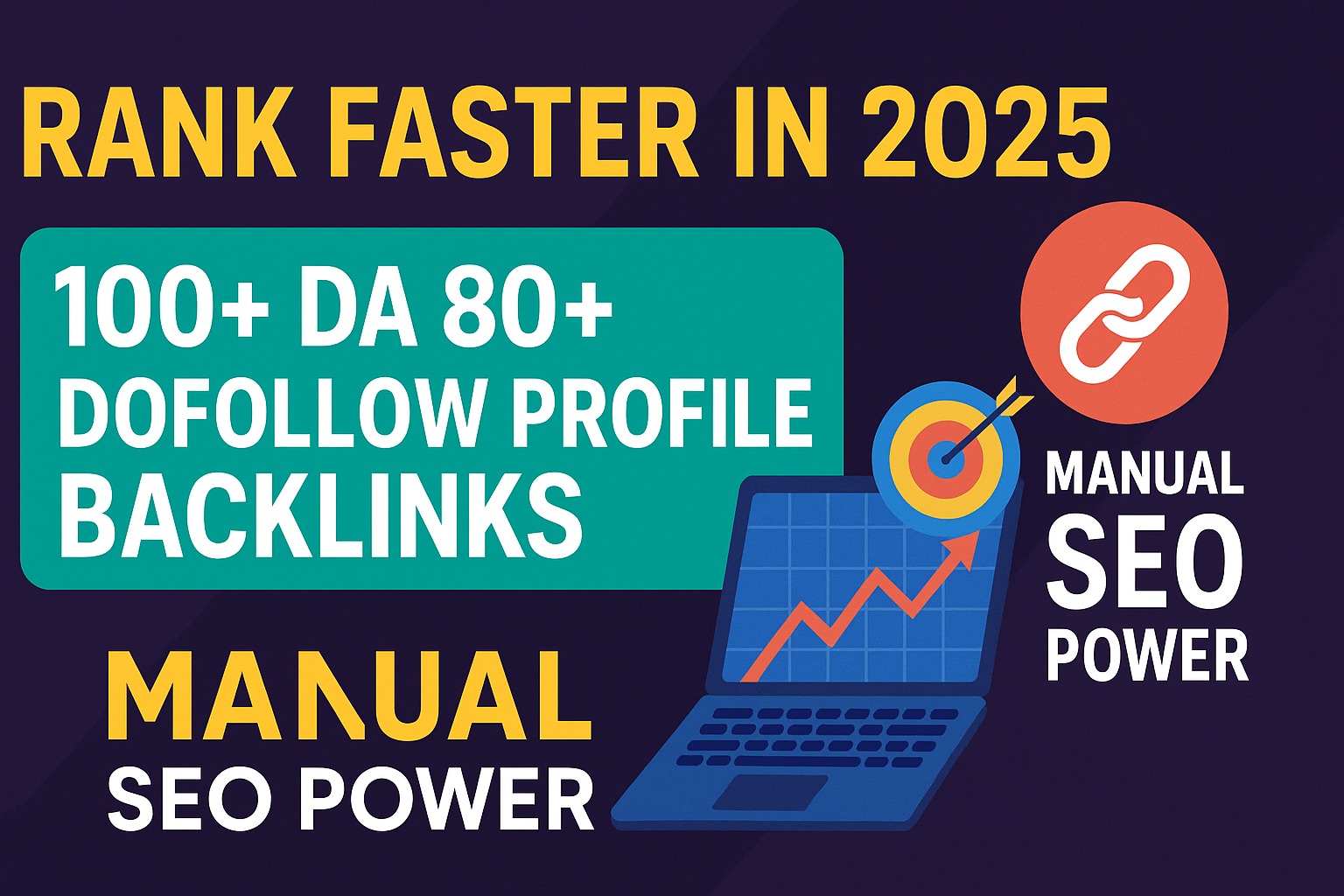 I will build 100+ DA 80+ dofollow profile backlinks f...