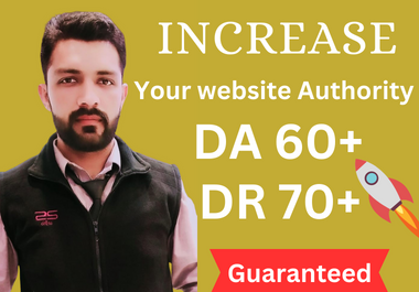 I will Increase Your domain Rating Ahrefs 50+ And Dom...