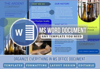 I will design ms word editable docment and create mic...