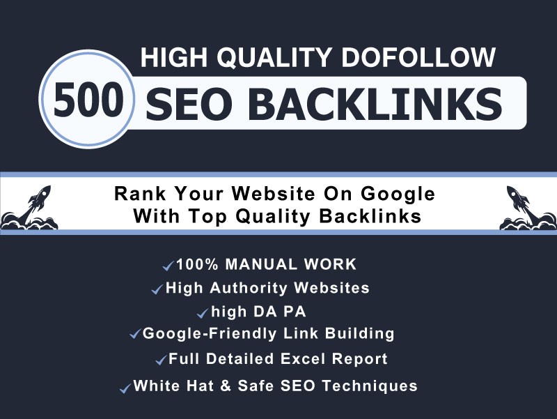 I will create 500 high quality SEO backlinks for your...