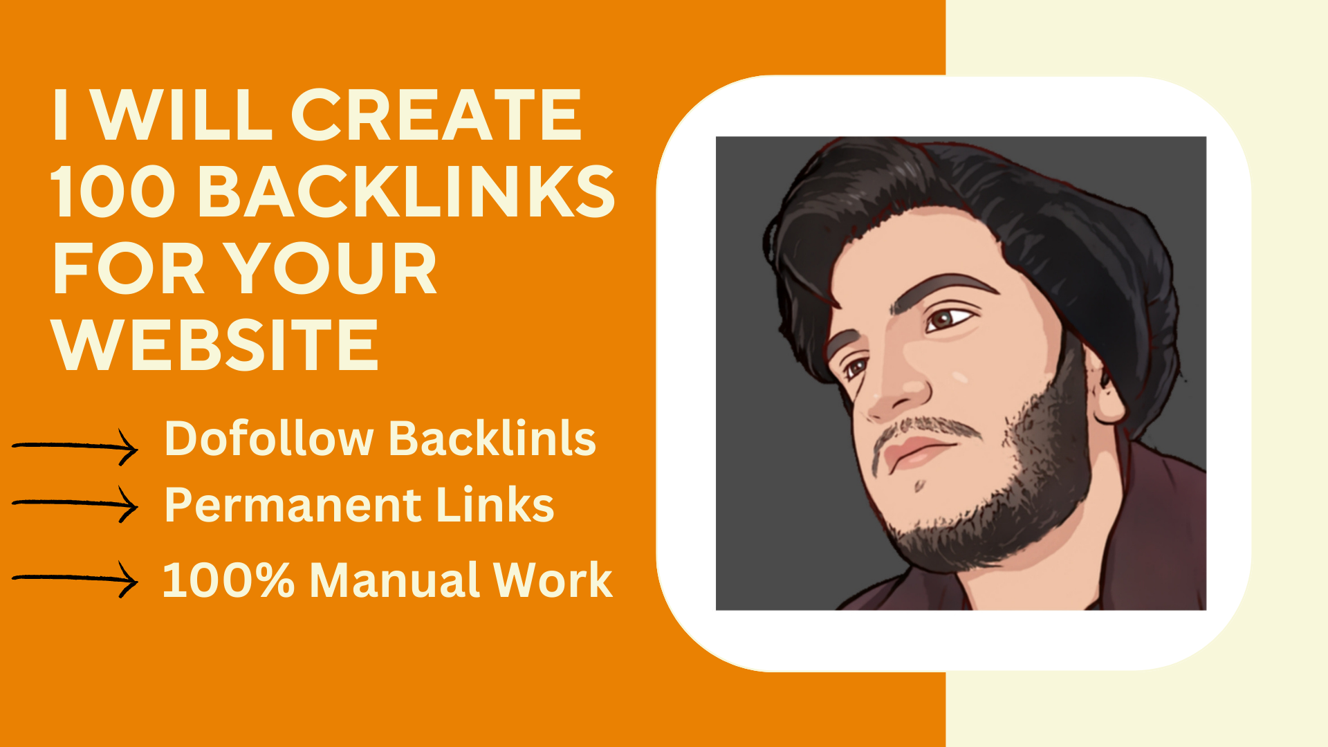 I will create 100 high quality backlinks for your web...