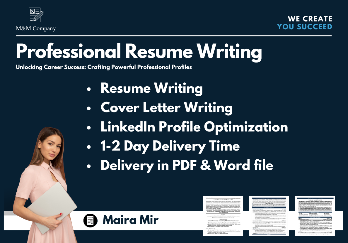 I will write a professional and ATS-optimized resume ...