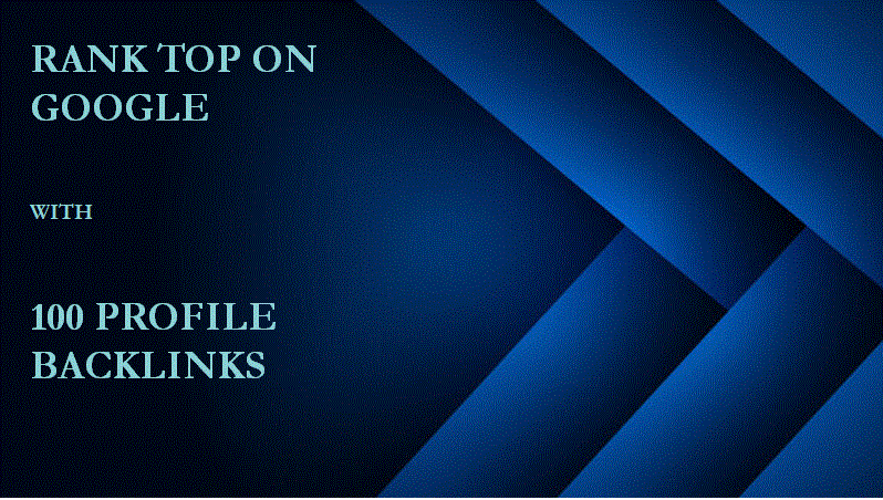 100 manual profile creation backlinks on High authori...
