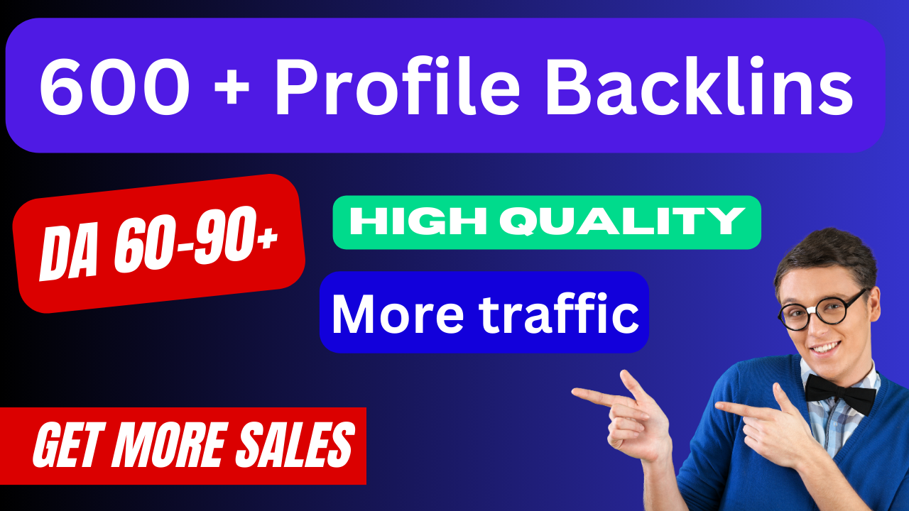I will build manually 600 profile backlinks with high...