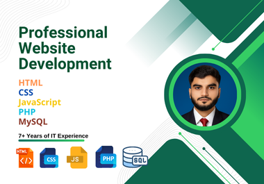 Responsive Website Development with HTML, CSS, JS, ...