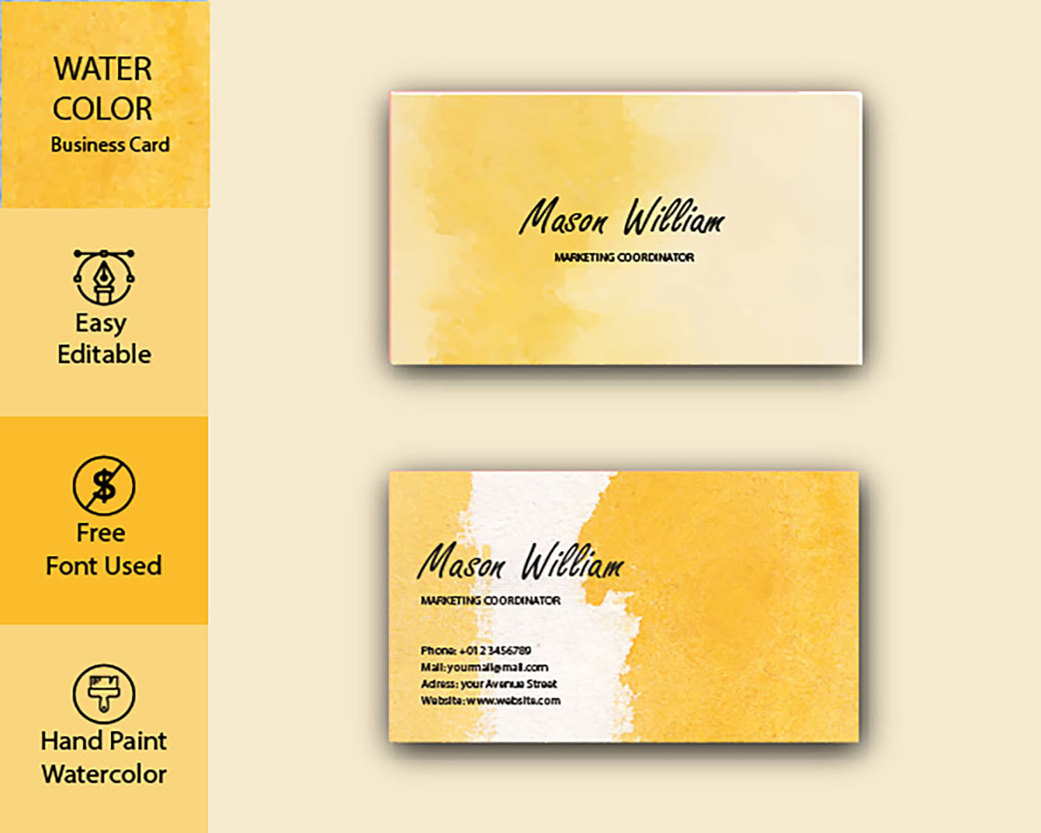 I will design a professional business card with 3 con...
