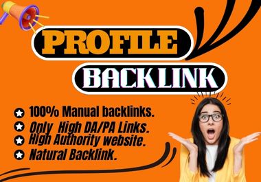 Manual 200 High Authority Profile Backlinks Instantly...