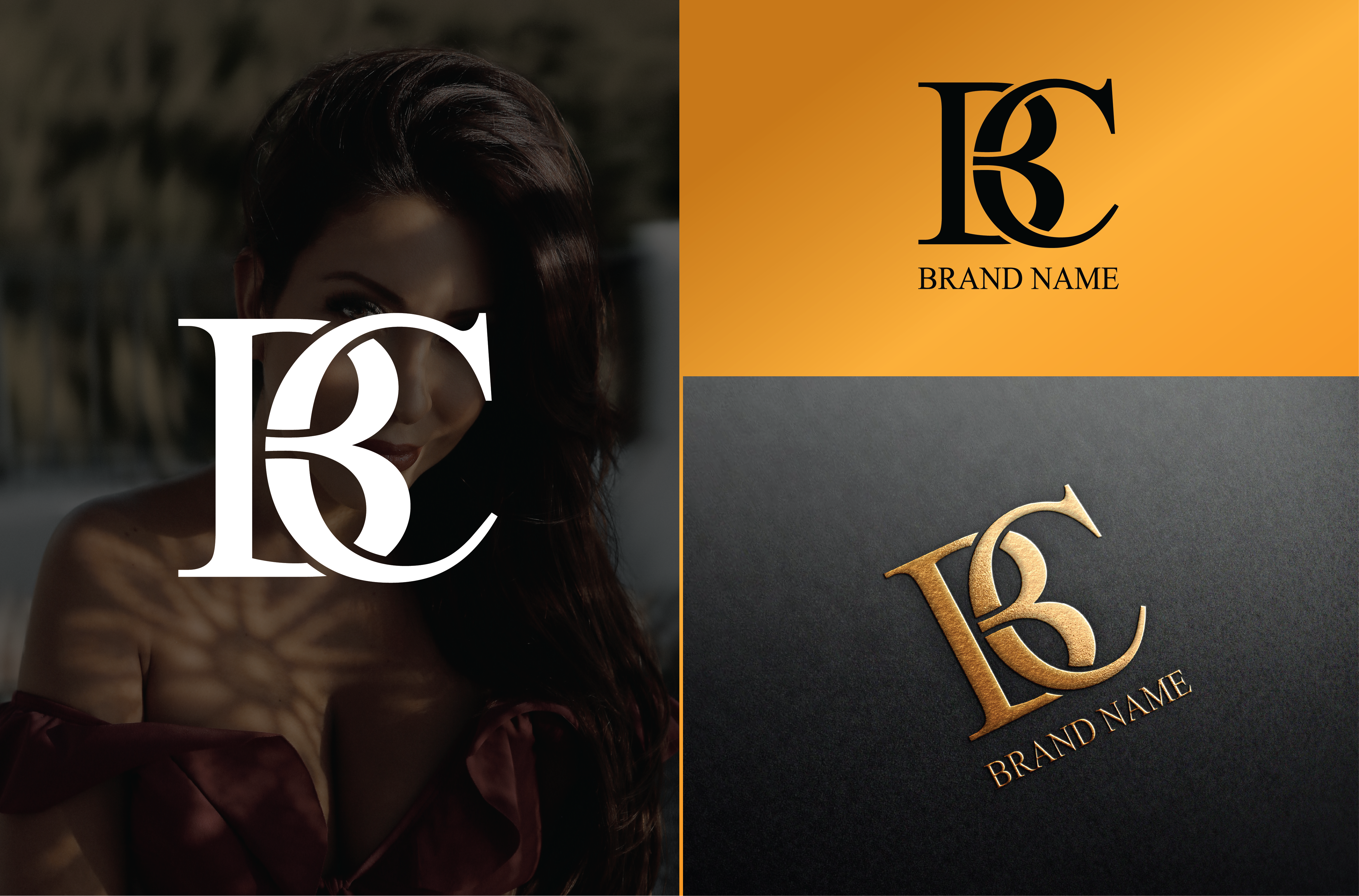 design creative lettering initial letters monogram lo...