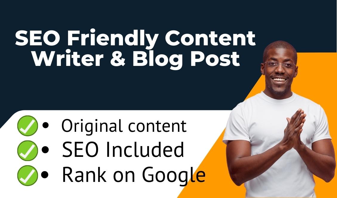 I will write 10 x 1000 an amazing SEO optimized blog ...