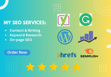 I will do wordpress on page seo, content writing, ke...