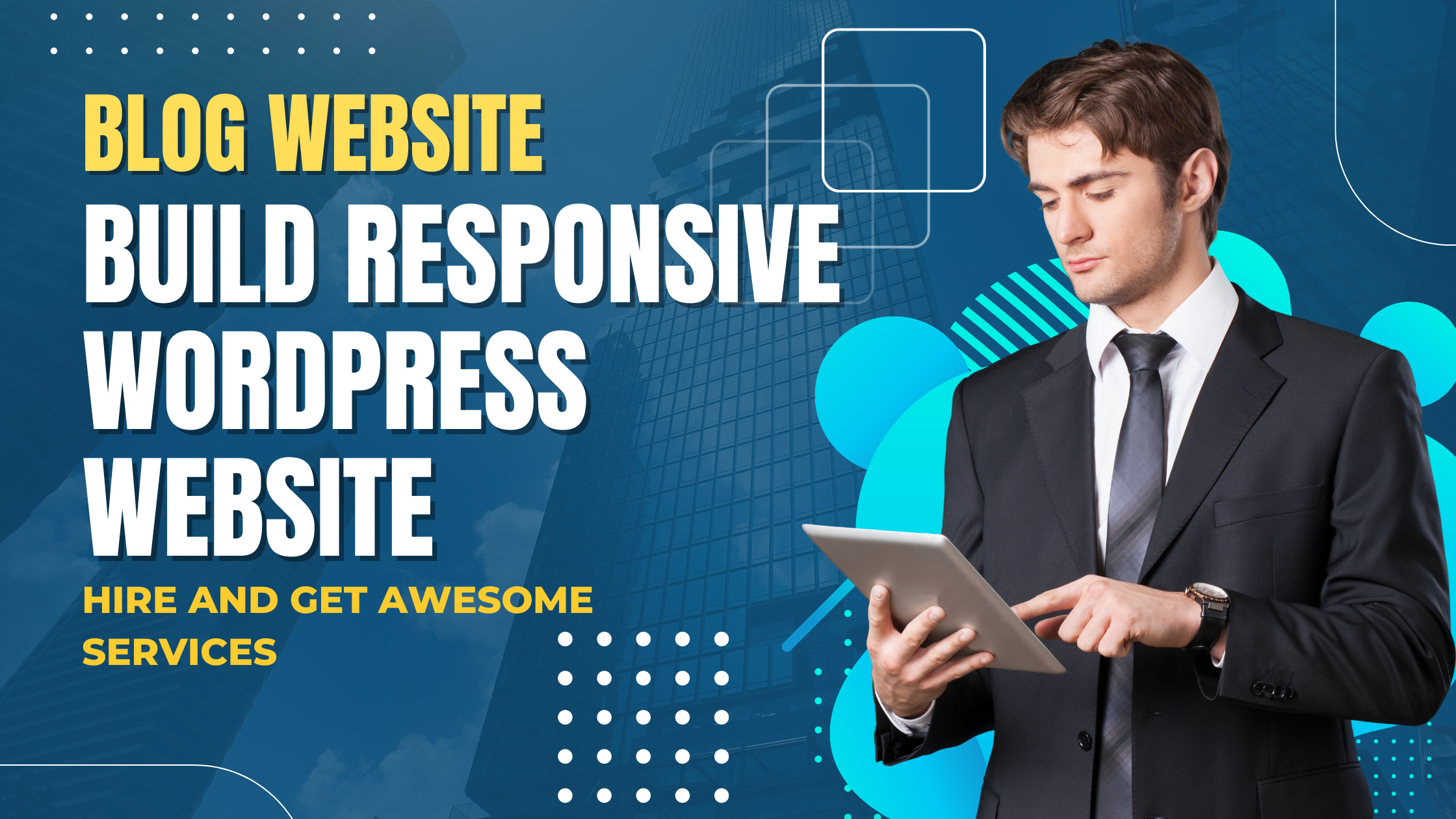 I will build professional wordpress website design or...