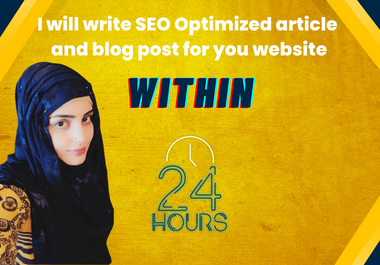 i will write seo friendly blog post or article for yo...