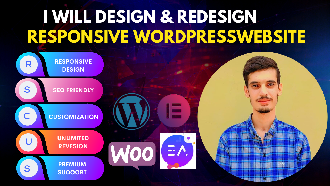 I will Design and Redesign Responsive WordPress Websi...