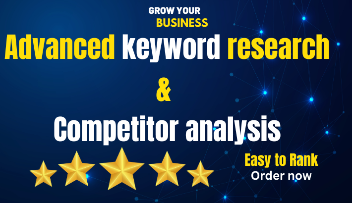I will do 50 advanced SEO keyword research and 3 comp...