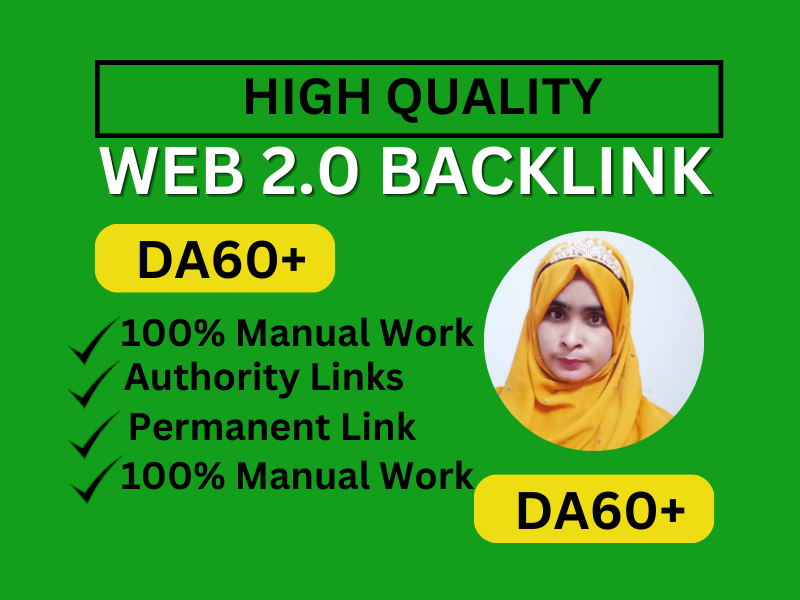 I will manually create 70 web 2.0 Backlinks to high d...