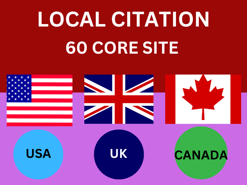 I will give local businesses 60 local citations and b...