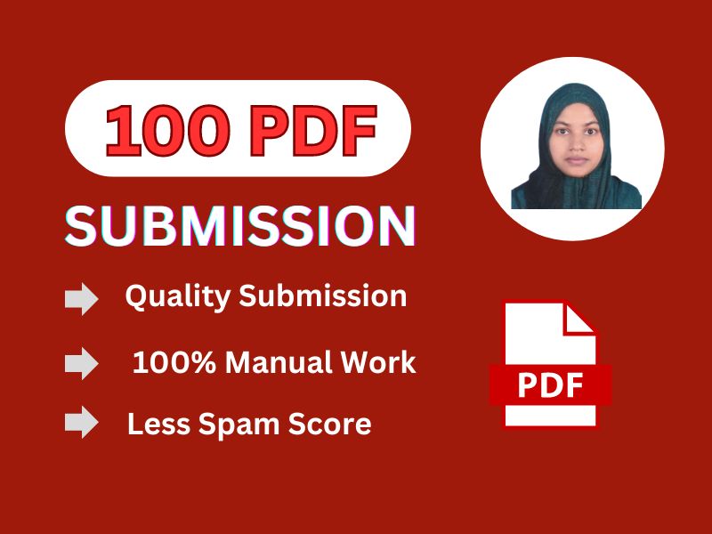 I will submit 100 PDF Submission Backlinks to the mos...