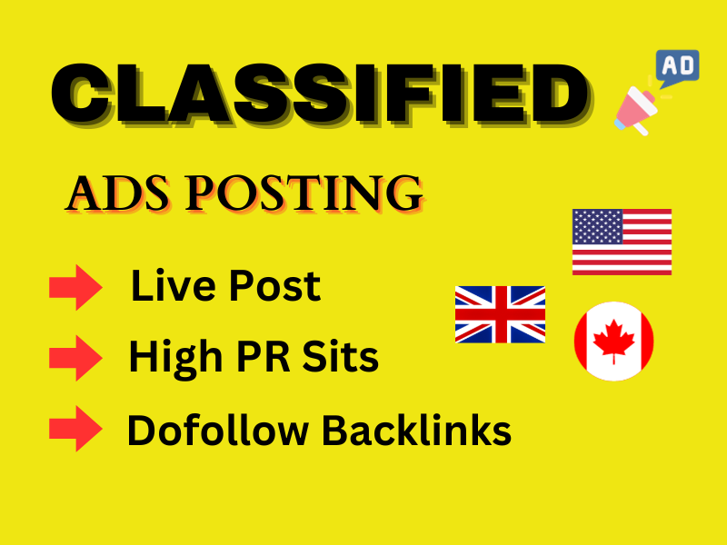 I will do 70 Classified Ad Posting for Global Reach &...