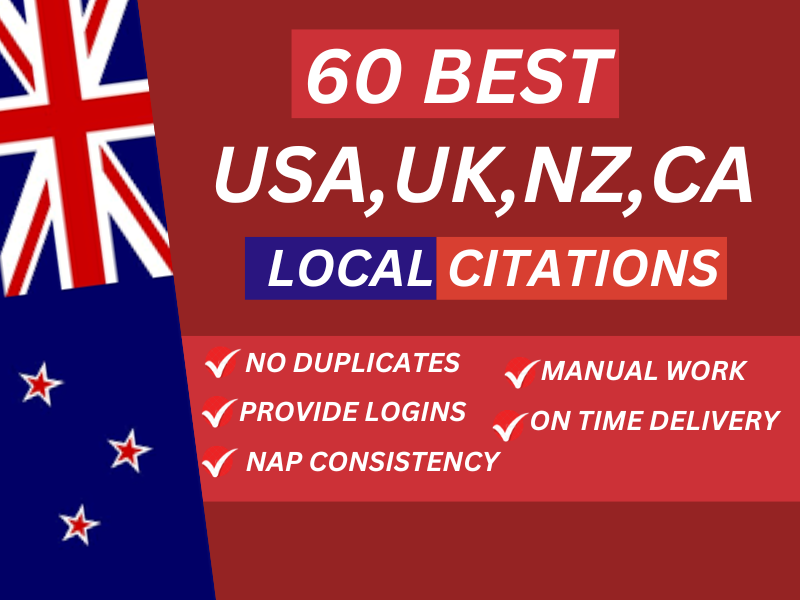 I will build 60 local citation and local listing for ...