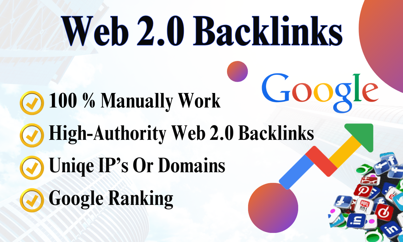 100 Manually 20 web 2.0 SEO Backlinks Perfect link bu...